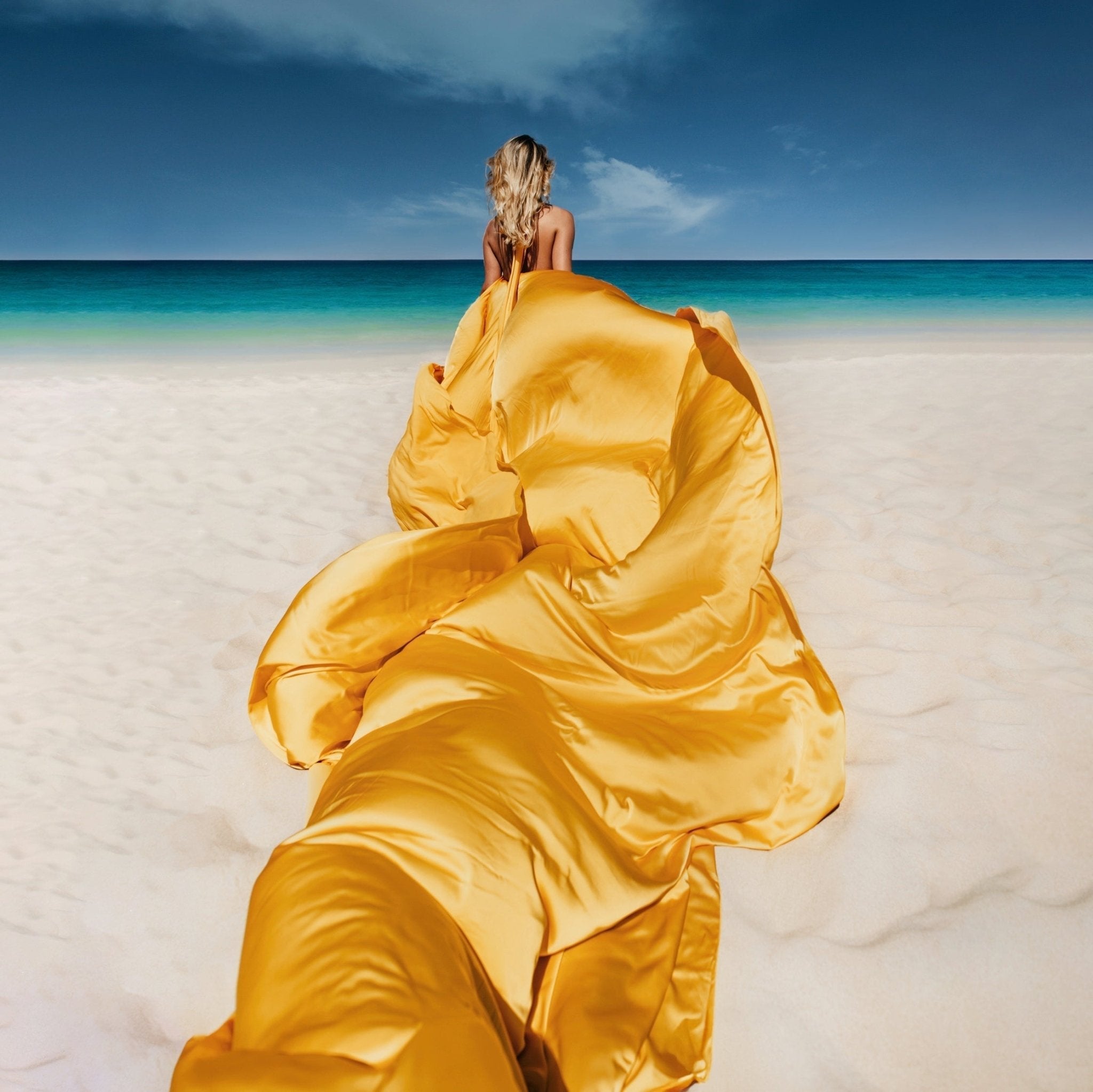 Photoshoot Dresses With Long Train - Made-to-Measure Dress | Lansy Yellow / length 79 inch (2 m) - not flying short Train Photoshoot Dresses With Long Train - Made-to-Measure Dress | Lansy Yellow / length 79 inch (2 m) - not flying short Train